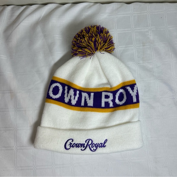 Crown Royal winter Toque White Purple - Picture 2 of 3